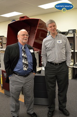 Merrick and Weinstein in front of the Cray 