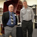 Merrick and Weinstein in front of the Cray 
